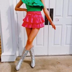 Triple Threads Bottoms The Daisy Skirt - Bubble Gum