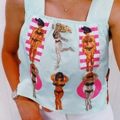 Tops Queen Of The Pool Tank - QUEEN OF SPARKLES