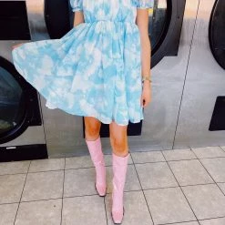 Triple Threads Dresses In The Clouds Babydoll Dress