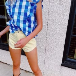 SIGNATURE 8 Bottoms Whats Your Story Shorts - Yellow