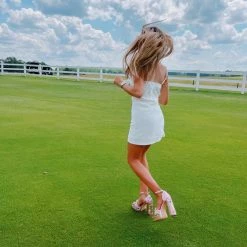 Triple Threads Cocktail Dress - White Dresses