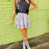 Triple Threads The Francy Skirt - Silver Bottoms