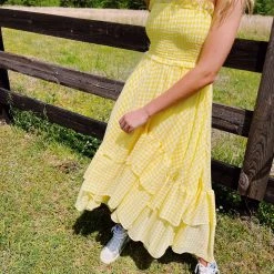 MABLE Balanced Maxi Dress - Yellow Dresses
