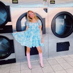 Triple Threads Dresses In The Clouds Babydoll Dress