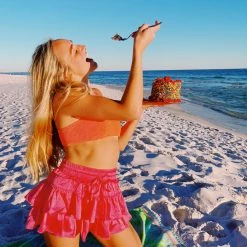 Triple Threads Bottoms The Daisy Skirt - Bubble Gum