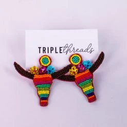 Triple Threads - MEB Longhorn Earrings