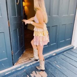 STORIA Tone It Metallic Dress - Gold