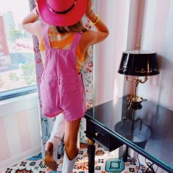 Triple Threads Girly Girl Overalls - Pink