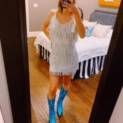 Triple Threads The Shimmy Dress - White