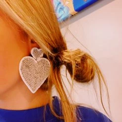 Triple Threads Accessories & Gifts Two Hearts Bead Earrings