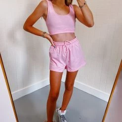 RIVIR Jumpsuits + Rompers Workin' On My Fitness Set - Pink