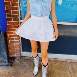 DAY + MOON Big Collared Blouse - Light Blue