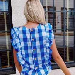 LOVE IS ALL Lover Girl Top - Blue New Arrivals