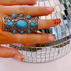 Triple Threads Accessories & Gifts Turquoise & Silver Ring