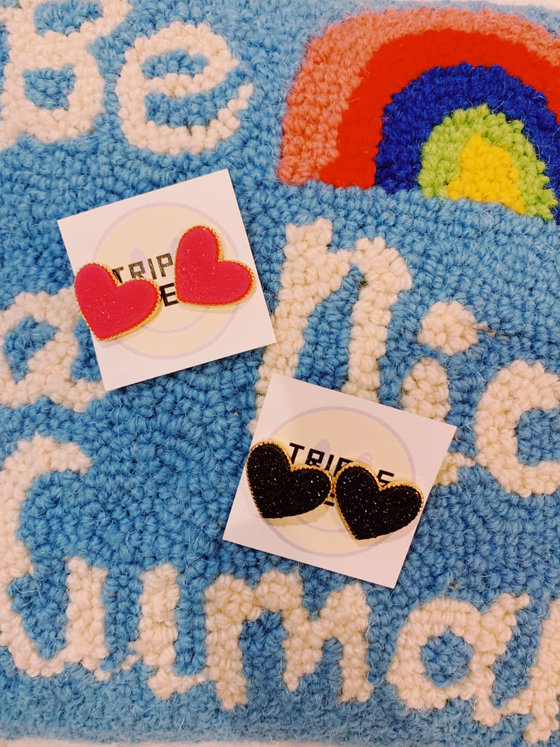 Triple Threads Accessories & Gifts Druzy Heart Stud