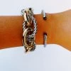 Triple Threads - MEB Skinny Wire Bracelet- Black/Silver