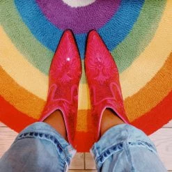 Triple Threads Shortie Disco Cowgirl Boots - Fuchsia Shoes