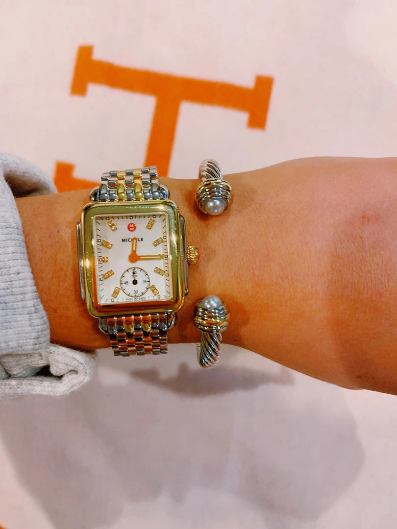 Triple Threads Chunky Wire Bracelet - Pearl Accessories & Gifts