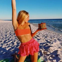 Triple Threads Bottoms The Daisy Skirt - Bubble Gum