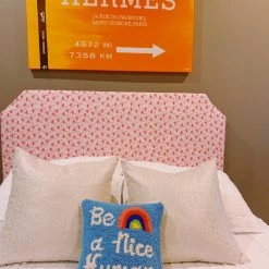 Peking Handicraft Be A Nice Human Hook Pillow