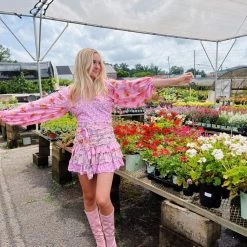 PINK RIPPLE Paris Strolls Dress - Multi