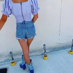 MIOU MUSE Off The Grid Top - Purple Tops