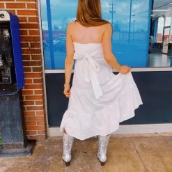 ALLIE ROSE Dresses Babydoll Tiered Dress - White