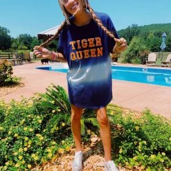 Triple Threads Tops Tiger Queen T-Shirt Dress - JUDITH MARCH