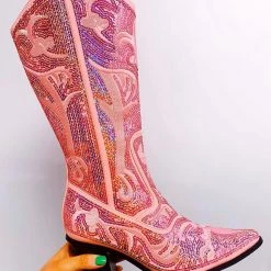 Triple Threads - MEB Disco Cowgirl Boots - Pink