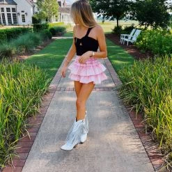 TCEC One Shoulder Knotted Top - Black Tops