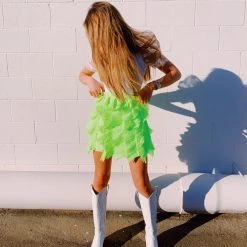 LA ROS Flirty Fun Skirt - Lime