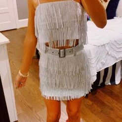 Triple Threads The Shimmy Top - White Tops