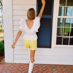 JJ'S FAIRYLAND Candy Lane Shorts - Yellow Bottoms