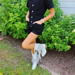 DAY + MOON Turn Up The Tunes Romper - Black