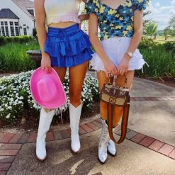 ENTRO Tops Fool For You Top - Blue/Yellow Floral