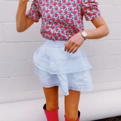 Triple Threads Bubbly Floral Top