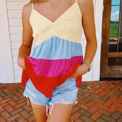 ENTRO New Arrivals Somewhere Sunny Tank