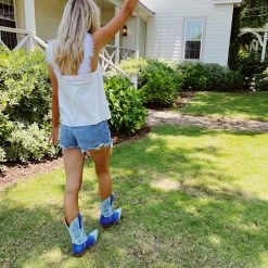 Triple Threads Pretty Lady Tank - White Tops