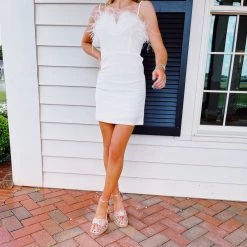 Triple Threads Cocktail Dress - White Dresses