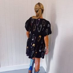 Safety Pin Dress - QUEEN OF SPARKLES WOMEN DRESS New Arrivals