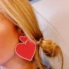 Triple Threads Accessories & Gifts Two Hearts Bead Earrings