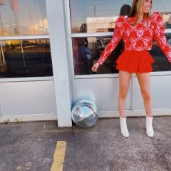 Triple Threads Royalty Top - Red