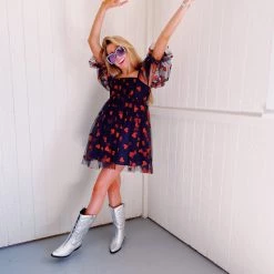 Triple Threads Love You Most Glitter Dress - Black/Red