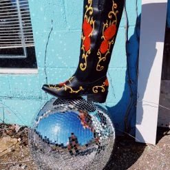 Triple Threads Flower Child Cowgirl Boots - Red