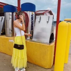 STRUT & BOLT Chartreuse Tulle Skirt