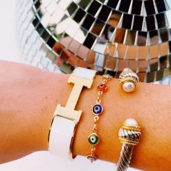 Triple Threads Accessories & Gifts Evil Eye Charm Bracelet