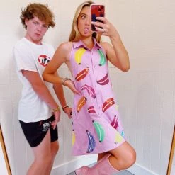 New Arrivals Goin’ Banana’s Dress- QUEEN OF SPARKLES