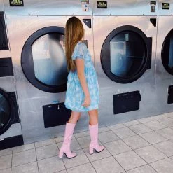 Triple Threads Dresses In The Clouds Babydoll Dress