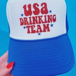 Ruby Moon USA Drinking Team Trucker Hat