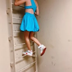 LUXXEL Violets Are Blue Dress